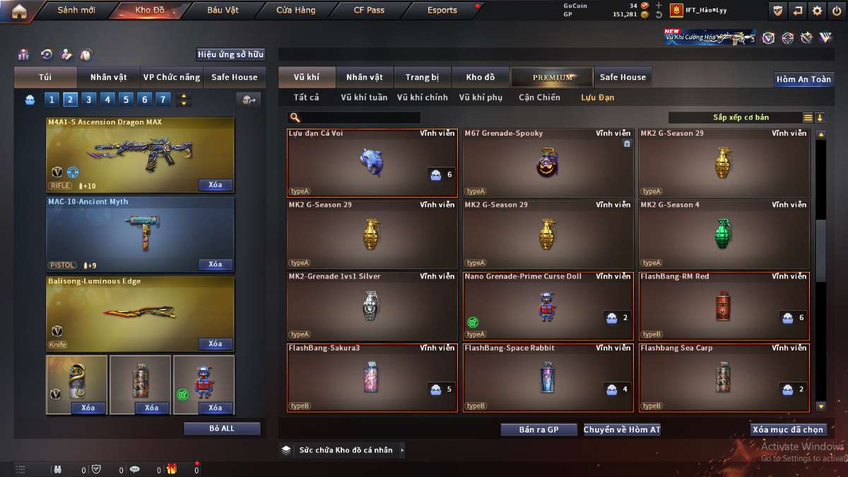 shop acc cf uy tin gia re